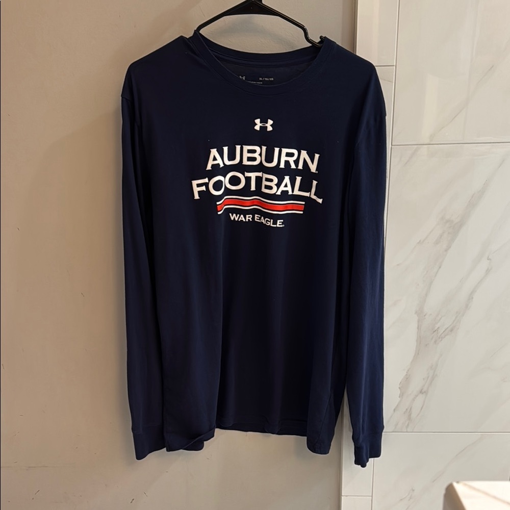 Auburn Under Armour Blue Long Sleeve Tee